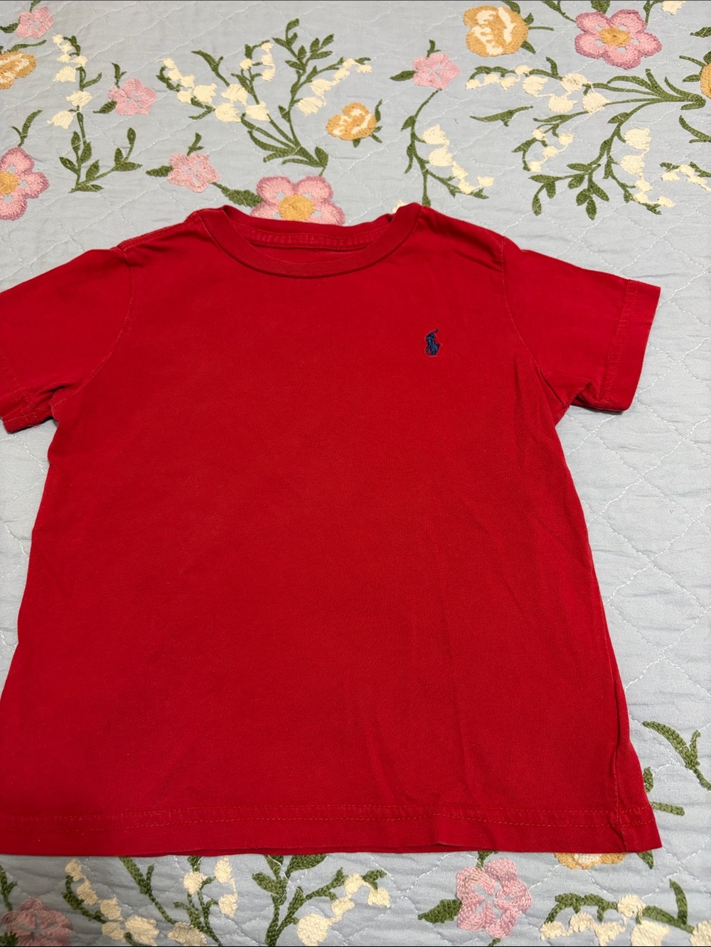 Polo Ralph Lauren Red Pullover PreOwned Shirt Sleeve TShirt Shows wear Size 3T
